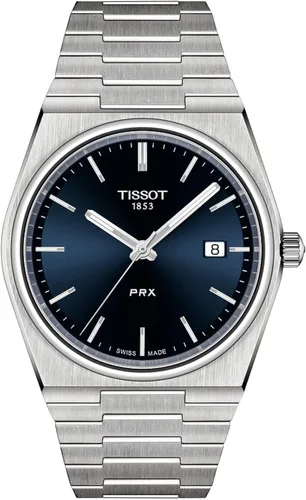 Tissot PRX 316L Reloj de vestir con caja de acero inoxidable gris T1374101104100 para hombre, gris, Movimiento de cuarzo