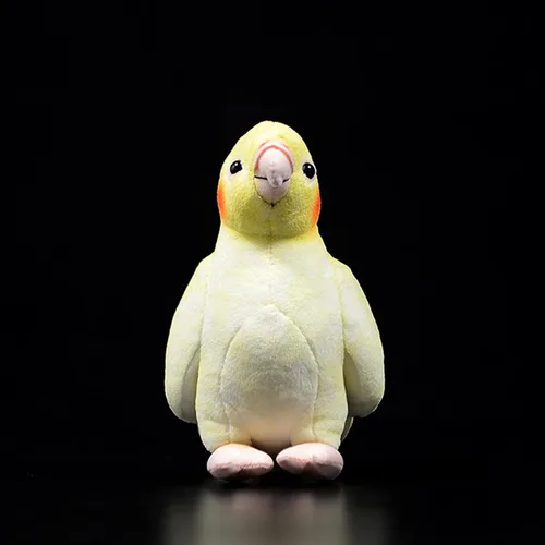 Miniatura 8 de lilizzhoumax Cockatiel - Juguete de peluche de loro de imitación, juguete de peluche de pájaro de simulación, regalos suaves Kawaii para niños, Gris