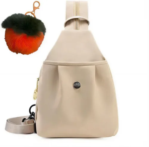 Miniatura 9 de Mini bolsa impermeable de 2 vías, mochila pequeña Oxford con múltiples compartimentos, para mujeres, universitarios, viajeros, viajes con antirrobo
