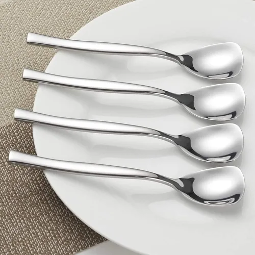 Miniatura 4 de Cucharas de helado de acero inoxidable de 12 piezas, cuchara de yogur