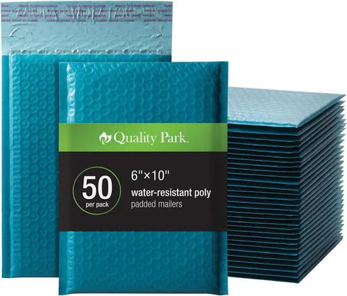 Miniatura 19 de Quality Park Sobres de burbujas, 6 x 9 pulgadas, sobres de polietileno blancos, sobres acolchados, sobres de envío, resistentes al agua