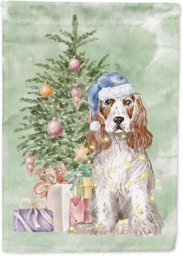Miniatura 77 de Caroline's Treasures CK8213GF Bulldog Inglés #2 Regalos de Navidad y árbol de jardín Bandera de buzón Bandera decorativa para patio exterior, patio
