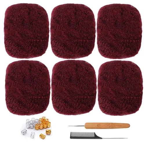 Miniatura 32 de Extensiones Loc de 10 pulgadas de grosor de cabello humano de 10 pulgadas, 10 hebras, extensiones de rastas de cabello humano para mujeres