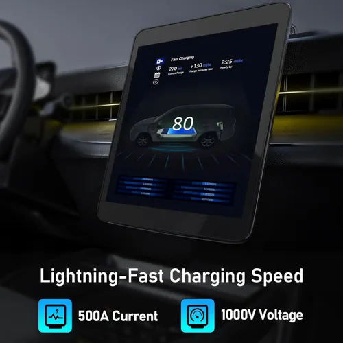 Miniatura 3 de 2026 actualizado para adaptador NACS a CCS, [máximo 500 A 1000 V] Adaptador de carga de vehículo eléctrico de carga rápida, adaptador de cargador
