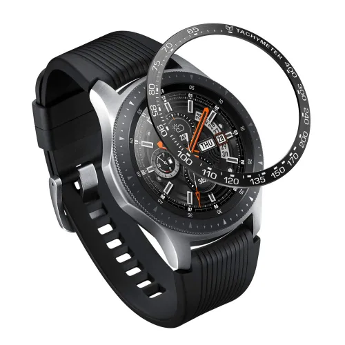 Miniatura 13 de AISPORTS Bisel Styling Compatible con Samsung Galaxy Watch 1.811 in Bisel Anillo Cubierta Adhesiva Anti Scratch Protección Acero Inoxidable Bisel