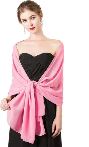 Miniatura 15 de Chales/mantones de gasa suave para vestidos, accesorios de mujer