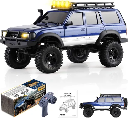 EAZYRC FMS Fcx18 1/18 Land Cruiser 80 Toyota RC Rock Crawler RTR 4x4 todoterreno impermeable de grado hobby RC Trucks para todos los terrenos para
