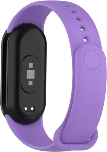 Miniatura 3 de KOMI Correa de reloj compatible con Xiaomi Mi Band 8, correa de repuesto de silicona suave deportiva ajustable para mujeres y hombres 11 paquete