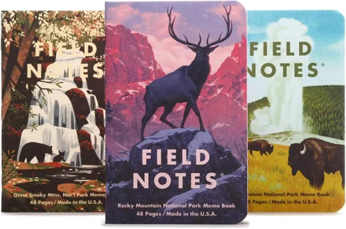 Miniatura 9 de Field Notes: Paquete de 3 cuadernos originales de papel kraft a rayas, para zurdos, con 48 páginas, 3.5 x 5.5 pulgadas Papel rayado para zurdos
