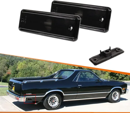 Miniatura 15 de ADIIL Luces LED de lente roja para parachoques trasero compatibles con 1978-1987 Chevrolet El Camino GMC Caballero, reemplazan las lámparas Luces