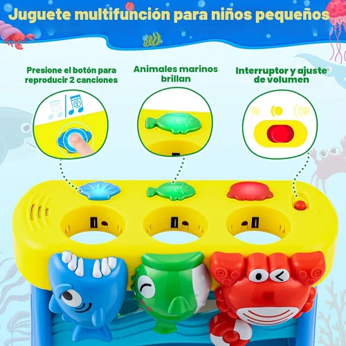 Miniatura 3 de V-Opitos Juguetes Musicales para Niños y Niñas de 1, 2 Años, Juguetes Interactivos de Alimentación para Bebés de 12-18 Meses, Juguetes de Educación