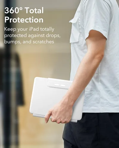 Miniatura 6 de ESR- Funda con teclado para iPad Air 11 (M3 2025/M2 2024), iPad Pro 11 y Air 5/4, Magic Case, soporte flotante, trackpad multitáctil preciso