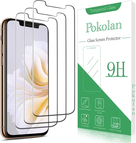 Miniatura 8 de Pokolan [Paquete de 3] Protector de pantalla de privacidad para iPhone 11/iPhone XR Película de vidrio templado antiespía, cobertura completa, sin