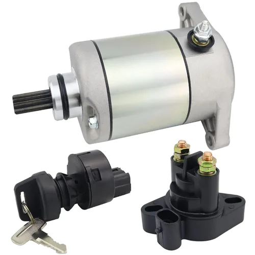 Miniatura 10 de Motor de arranque y relé de solenoide e interruptor de encendido para Suzuki ATV Eiger 400 2WD 4WD LT-A400 LT-F400 2002-2007 3545-016 31100-38F00