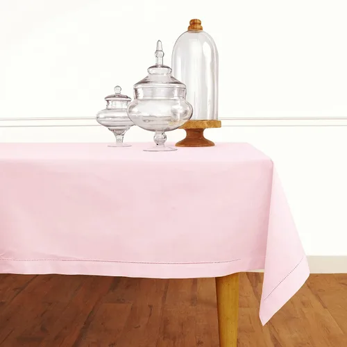 Miniatura 26 de Solino Home Mantel cuadrado de lino y algodón con vainica, 52 x 52 pulgadas, lavable a máquina para verano, 4 de julio