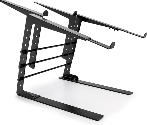 Miniatura 8 de Pyle PLPTS38 dispositivo universal dual de soporte para portátil, equipos de sonido estación de trabajo para mezclado de DJs