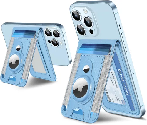 Miniatura 14 de ExtreLife para Cartera Magsafe con Soporte para Airtag, Cartera Magnética para iPhone Serie 17/16/15/14/13/12, Soporte para 9 Tarjetas, Ventana