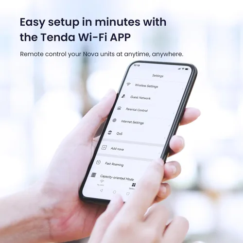 Miniatura 4 de Sistema de WiFi de malla Tenda Nova MW6 - Cubre hasta 2400 pies cuadrados - Sistema de WiFi de malla AC1200 para toda la casa - Red de malla Gigabit