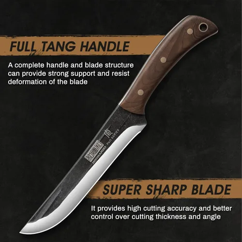Miniatura 3 de HOSHANHO Cuchillo de deshuesado de 6.7 pulgadas para corte de carne, cuchillo de filetear súper afilado para pescado, cuchillos de carnicero