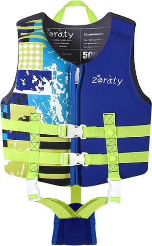Zeraty - Chaleco de natación para niños de neopreno, chaleco flotante para niños, ayuda para nadar para niños niñas y niños, 20-30-40-50-60-70-80