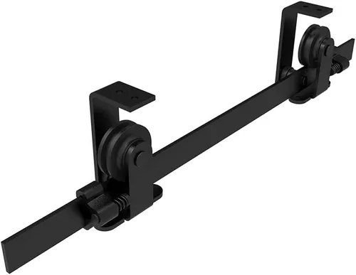 TSMST Soporte de techo de 5.5 pies para puerta corrediza de granero para puerta de madera individual de 33 pulgadas de ancho, fácil de instalar,
