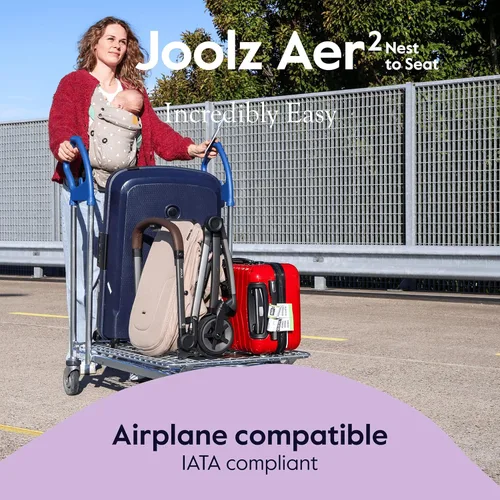 Miniatura 3 de Joolz AER2 - Accesorio de nido a asiento para uso de recién nacido a niño pequeño (hasta 33 libras) - Asiento ligero y compacto orientado a