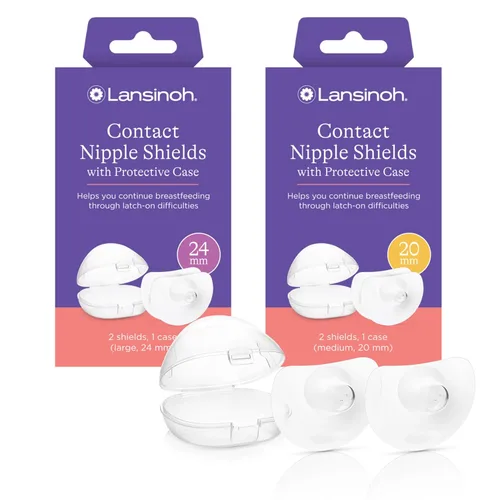 Miniatura 13 de Lansinoh Protectores de pezón de contacto para madres lactantes, protectores ultrafinos, suaves y flexibles de silicona de grado médico para pezones