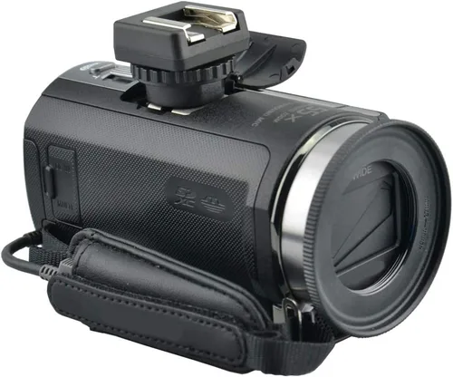 Miniatura 7 de JJC Micrófono y luz LED convertidor adaptador de zapata fría para Sony FDR-AX53 AX43 AX45 AX33 AX60 AX100 AX700 HDR-CX675 CX680 CX900 CX400E CX510E