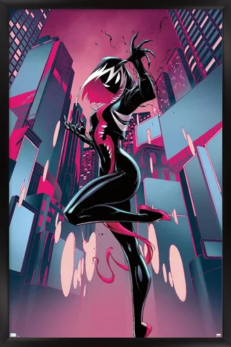 Miniatura 8 de Trends International Marvel Comics Ghost Spider Venom - Póster de pared de Spider-Gwen #24, 22.4 pulgadas de largo x 14.7 W, versión enmarcada