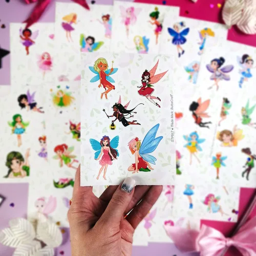 Miniatura 5 de BulbaCraft Calcomanías y calcomanías de hadas para laptop, decoraciones de hadas para fiesta de cumpleaños, regalos para mujeres y hombres Pegatinas