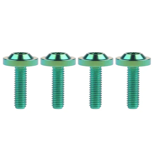 Miniatura 5 de Tornillos Torx T30 de titanio M6 10 15 20 0.984 in Torx T30 para bicicleta, motocicleta, automóvil, paquete de 4 (M6 x 0.394 in, plateado)