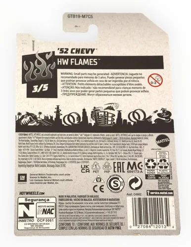 Miniatura 2 de Hot Wheels '52 Chevy, [gris] 229/250 Llamas 3/5