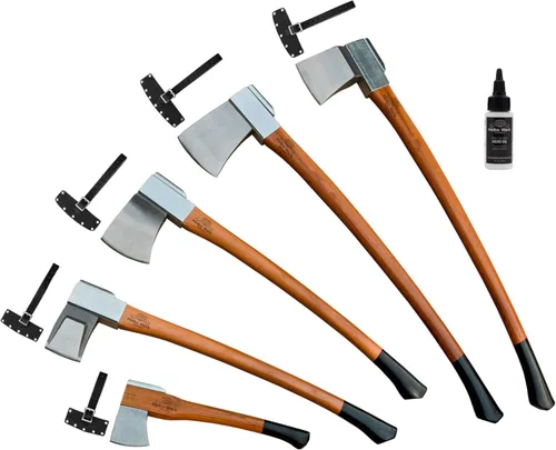 Miniatura 12 de 1844 Helko Werk Germany Vario Divisor de Troncos Pesado - Hacha de División para Dividir Madera Leña - Cabeza 6.5 Libras Mango 36 Pulgadas