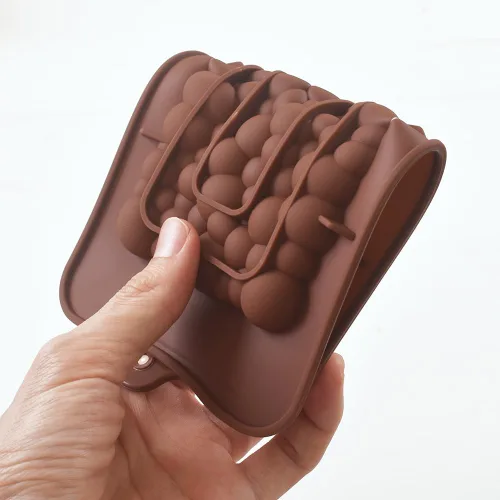 Miniatura 4 de ionEgg Bubbles Break Apart - Moldes de silicona para barra de chocolate, proteínas y barras energéticas, 4 paquetes