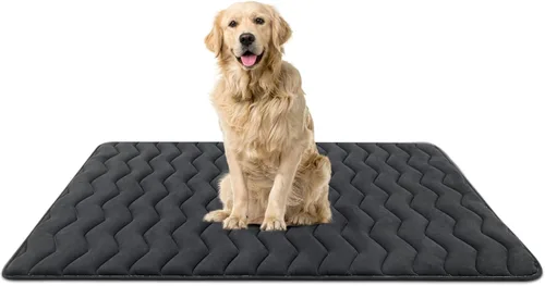 Miniatura 19 de Bubble bear - Tapete para jaula de perro ultra suave, lavable y antideslizante para perros pequeños, medianos y grandes, de color oscuro