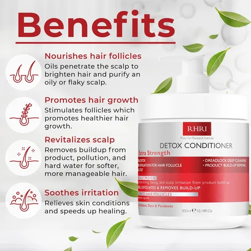 Miniatura 3 de Acondicionador Detox – Acondicionador de Limpieza Profunda para Cabello Dañado y Seco Detox de Metales Pesados y Eliminación de Acumulación