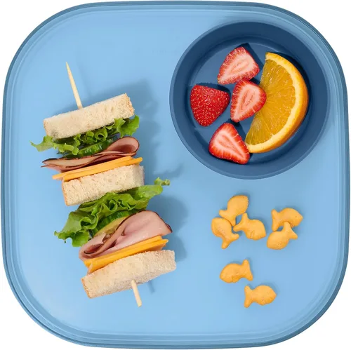 Miniatura 10 de Madesmart Dipware - Plato de comedor reutilizable, bandeja para servir aperitivos y aperitivos, sándwiches, humus, salsas, cuenco apilable