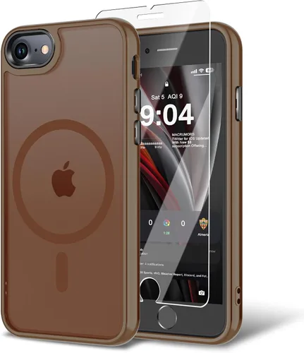 Miniatura 134 de Funda para iPhone 11 con protector de pantalla, compatible con MagSafe, ultra delgada, translúcida, mate, a prueba de golpes, color negro
