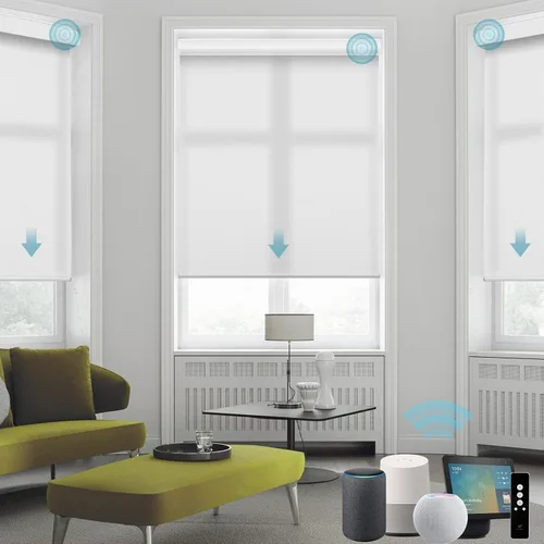 Miniatura 26 de SmartWings Persianas Enrollables Inteligentes Motorizadas con Filtro de Luz, Persianas Eléctricas con Control Remoto para Ventanas Compatibles