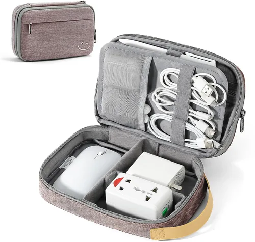 Miniatura 12 de Travelkin - Organizador de cables de viaje, organizador electrónico de viaje, bolsa organizadora de cables para cables, cargadores de teléfono, Negro