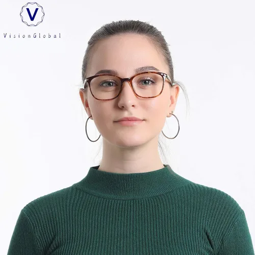 Miniatura 5 de VisionGlobal Gafas de Bloqueo de Luz Azul para Mujeres/Hombres, Anti Fatiga Ocular, Lectura en Computadora, Gafas de TV, Marco Cuadrado Elegante