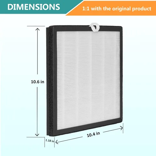 Miniatura 3 de Filtro de repuesto G3, compatible con el purificador de aire AME G3 Sferf-30, purificador de aire VEWIOR A3 y Tailulu HQZZ-260, filtro de aire 3