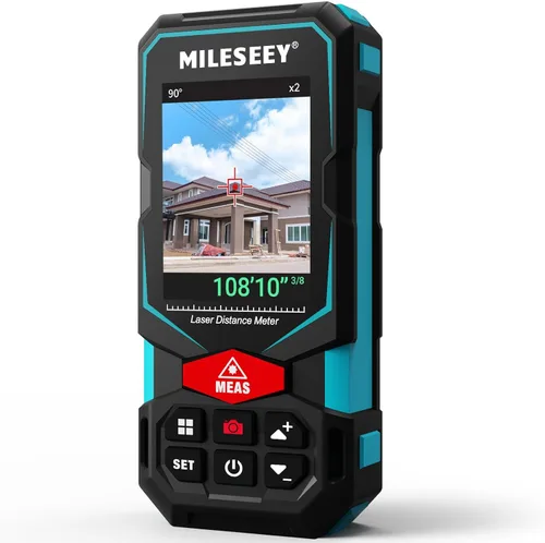 Miniatura 4 de Laser Measure, MiLESEEY Laser Distance Meter, Rechargeable Multifunctional Laser Measurement Tool with Pointfinder Camera,P2P Technology, Perfect