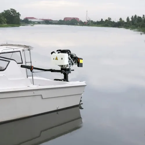 Miniatura 3 de Motor fuera de borda de 4 caballos de potencia, motor fuera de borda de 4 tiempos, motor de pesca con sistema de refrigeración por agua