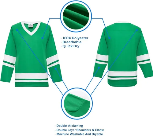 Miniatura 13 de EALER H400 Series Blank Ice Hockey Practice Jersey League Jersey Team Jersey