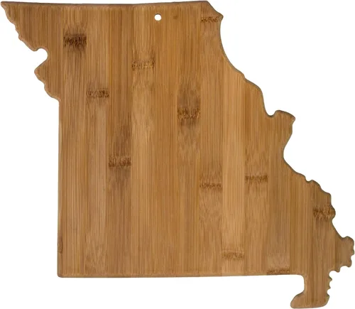 Miniatura 43 de Tabla para cortar y servir modelo Alabama de Totally Bamboo, de bambú 100%, para cocina y entretenimiento, Alabama, Marrón