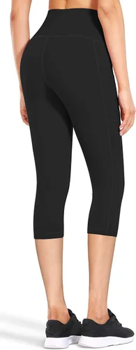 Miniatura 3 de Fengbay Pantalones de yoga de cintura alta, pantalones de yoga con bolsillo, control de abdomen, entrenamiento, correr, leggings de yoga elásticos