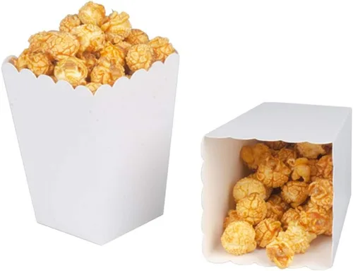 Miniatura 4 de We Moment Cajas de palomitas de maíz doradas para suministros de fiesta, paquete de 36 Marrón