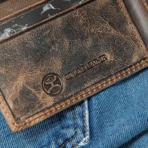 Miniatura 20 de HOOEY Cuero Bi-Fold Hombre, Hands-Up- Estampado Nómada, Talla única, 2812937