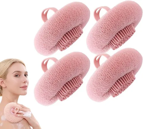 Miniatura 10 de Pelota de Baño Super Suave con Ventosa Giratoria de Girasol, 2025 Nueva Esponja de Baño Exfoliante con Cepillo de Limpieza y Anillos para Dedos